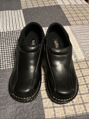 Women’s Eastland tragie Black Slip-On Leather Casual Loafers